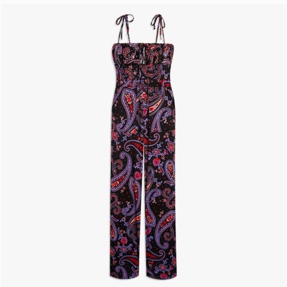 Danielle Bernstein Pull On Paisley Jumper Jumpsuit WeWoreWhat Revolve Sh… - Picture 4 of 8